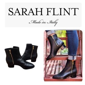 Sarah Flint Perfect Zip Bootie 30 Size EU 41/US 10